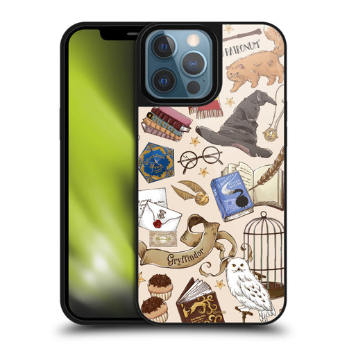 Harry Potter Deathly Hallows XXXVII Hogwarts Pattern Gel Armour Case For Apple iPhone 13 Pro Max