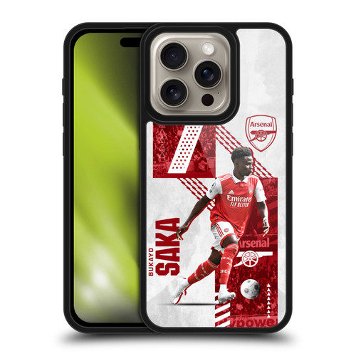 Arsenal FC 2022/23 First Team Bukayo Saka Gel Armour Case For Apple iPhone 16 Pro