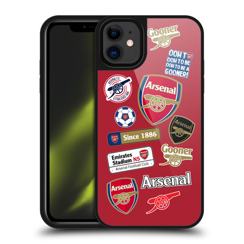 Arsenal FC Logos Collage Gel Armour Case For Apple iPhone 11