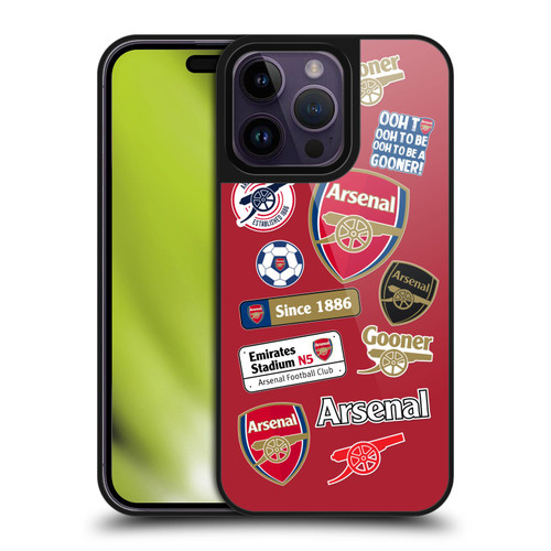 Arsenal FC Logos Collage Gel Armour Case For Apple iPhone 14 Pro Max