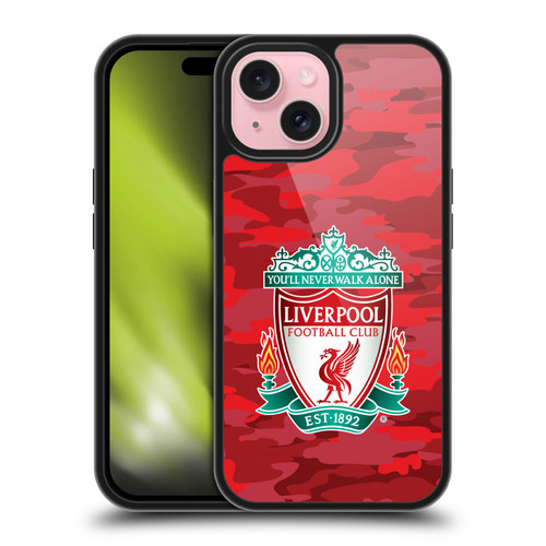 Liverpool Football Club Camou Home Colourways Crest Gel Armour Case For Apple iPhone 15