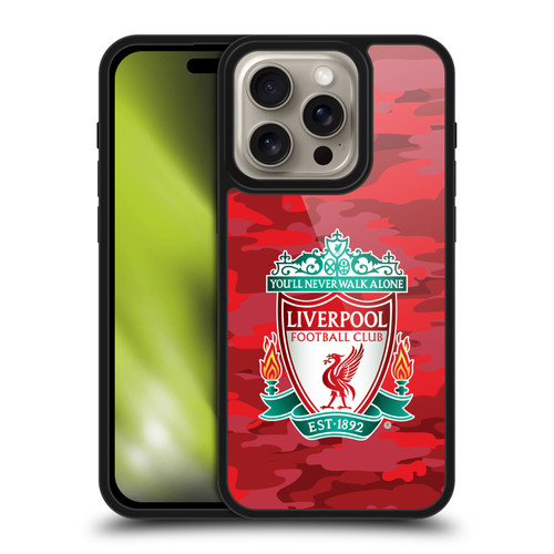 Liverpool Football Club Camou Home Colourways Crest Gel Armour Case For Apple iPhone 16 Pro
