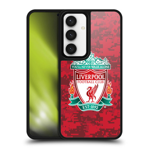Liverpool Football Club Digital Camouflage Home Red Crest Gel Armour Case For Samsung Galaxy S24 5G