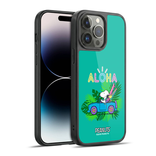 Peanuts Snoopy Aloha Disco Tropical Surf Gel Armour Case For Apple iPhone 14 Pro Max