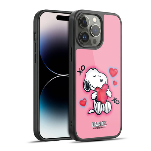 Peanuts Snoopy Boardwalk Airbrush XOXO Gel Armour Case For Apple iPhone 14 Pro Max