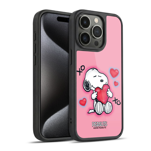 Peanuts Snoopy Boardwalk Airbrush XOXO Gel Armour Case For Apple iPhone 15 Pro