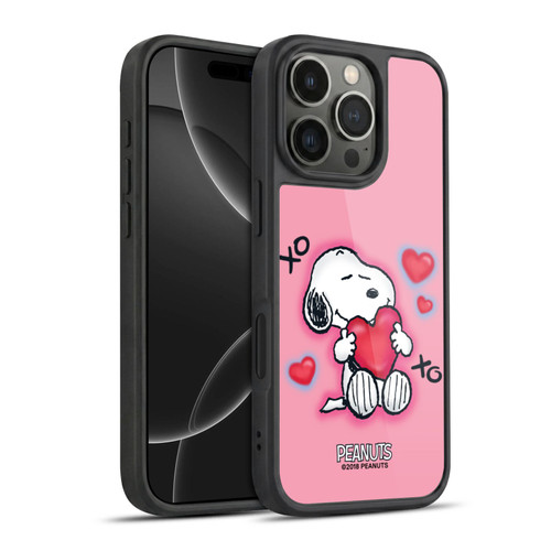 Peanuts Snoopy Boardwalk Airbrush XOXO Gel Armour Case For Apple iPhone 16 Pro