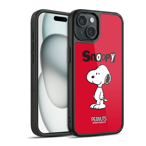 Peanuts Characters Snoopy Gel Armour Case For Apple iPhone 15