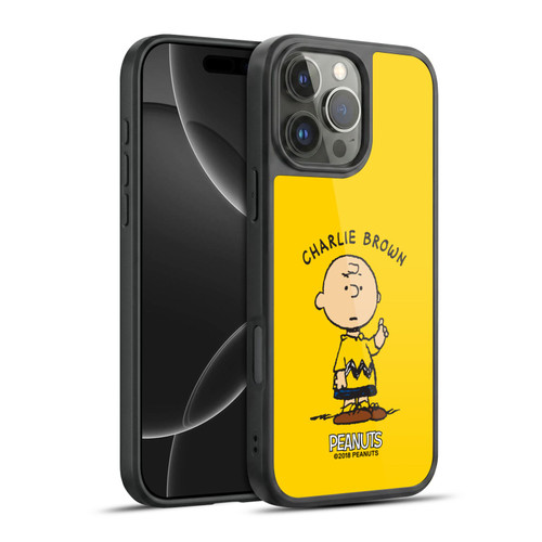 Peanuts Characters Charlie Brown Gel Armour Case For Apple iPhone 16 Pro Max
