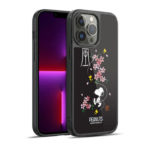Peanuts Oriental Snoopy Cherry Blossoms Gel Armour Case For Apple iPhone 13 Pro Max