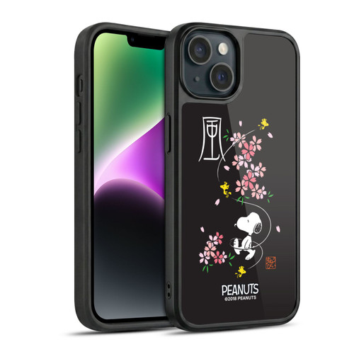 Peanuts Oriental Snoopy Cherry Blossoms Gel Armour Case For Apple iPhone 14