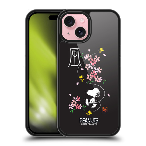 Peanuts Oriental Snoopy Cherry Blossoms Gel Armour Case For Apple iPhone 15 Peanuts Oriental Snoopy Cherry Blossoms Gel Armour Case For Apple iPhone 15