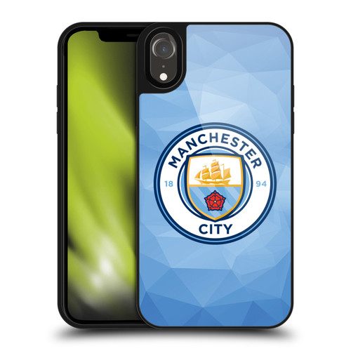 Manchester City Man City FC Badge Geometric Blue Full Colour Gel Armour Case For Apple iPhone XR