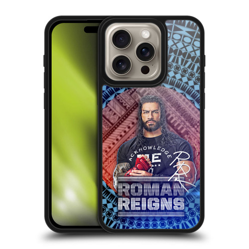 WWE Roman Reigns Tribal Pattern Gel Armour Case For Apple iPhone 16 Pro