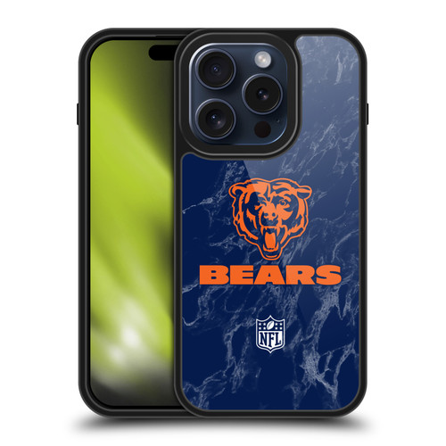 NFL Chicago Bears Graphics Coloured Marble Gel Armour Case For Apple iPhone 15 Pro NFL Chicago Bears Graphics Coloured Marble Gel Armour Case For Apple iPhone 15 Pro