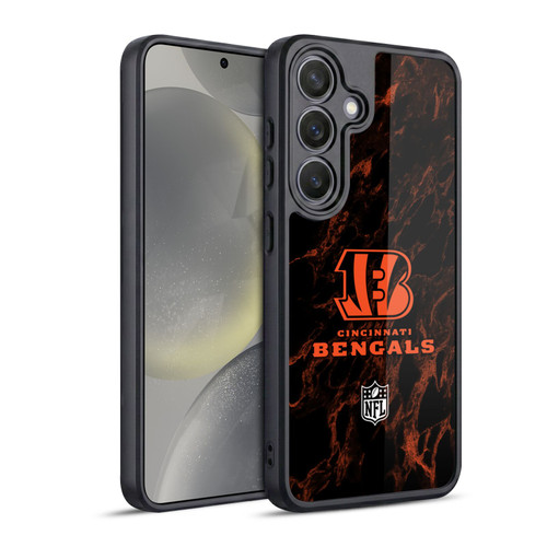 NFL Cincinnati Bengals Graphics Coloured Marble Gel Armour Case For Samsung Galaxy S24 5G