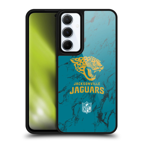 NFL Jacksonville Jaguars Graphics Coloured Marble Gel Armour Case For Samsung Galaxy A55 5G