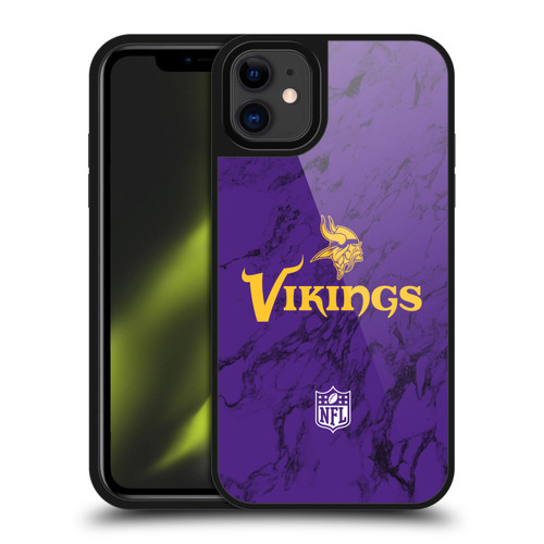 NFL Minnesota Vikings Graphics Coloured Marble Gel Armour Case For Apple iPhone 11