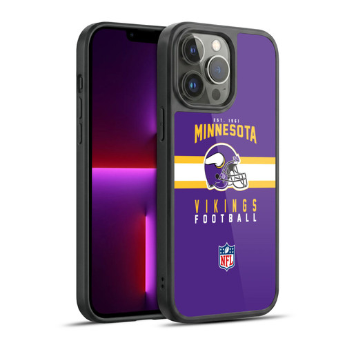 NFL Minnesota Vikings Graphics Helmet Typography Gel Armour Case For Apple iPhone 13 Pro Max
