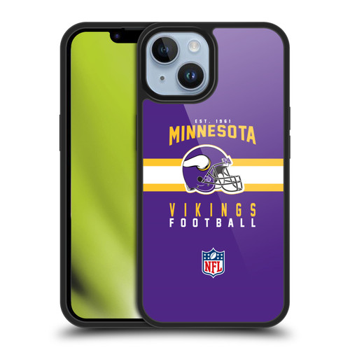 NFL Minnesota Vikings Graphics Helmet Typography Gel Armour Case For Apple iPhone 14