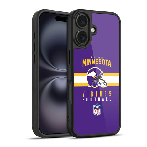 NFL Minnesota Vikings Graphics Helmet Typography Gel Armour Case For Apple iPhone 16