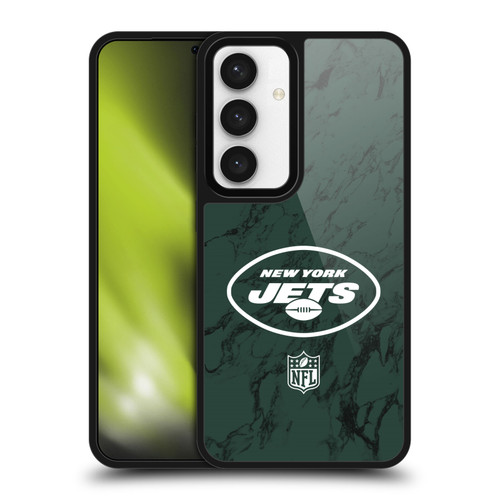 NFL New York Jets Graphics Coloured Marble Gel Armour Case For Samsung Galaxy S24 5G
