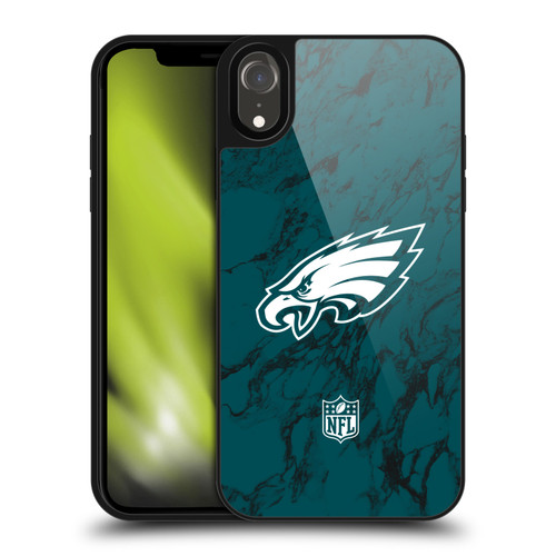 NFL Philadelphia Eagles Graphics Coloured Marble Gel Armour Case For Apple iPhone XR NFL Philadelphia Eagles Graphics Coloured Marble Gel Armour Case For Apple iPhone XR