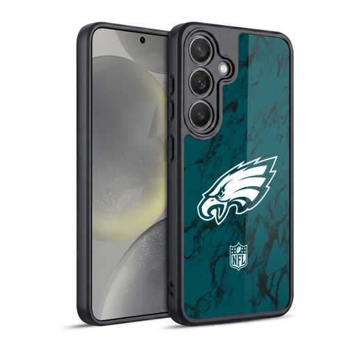 NFL Philadelphia Eagles Graphics Coloured Marble Gel Armour Case For Samsung Galaxy S24 5G