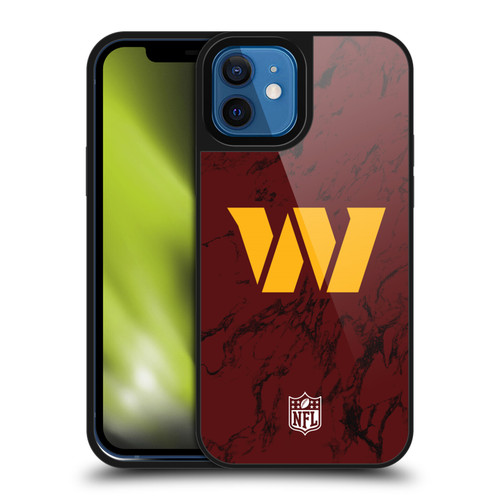 NFL Washington Football Team Graphics Coloured Marble Gel Armour Case For Apple iPhone 12 / iPhone 12 Pro