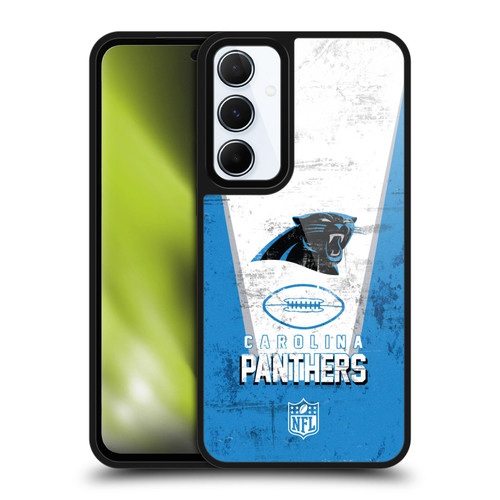 NFL Carolina Panthers Logo Art Banner Gel Armour Case For Samsung Galaxy A55 5G