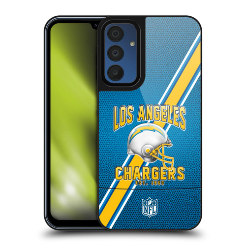 NFL Los Angeles Chargers Logo Art Football Stripes Gel Armour Case For Samsung Galaxy A15