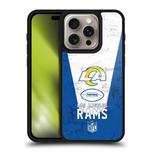 NFL Los Angeles Rams Logo Art Banner 100th Gel Armour Case For Apple iPhone 16 Pro