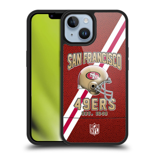 NFL San Francisco 49ers Logo Art Football Stripes Gel Armour Case For Apple iPhone 14