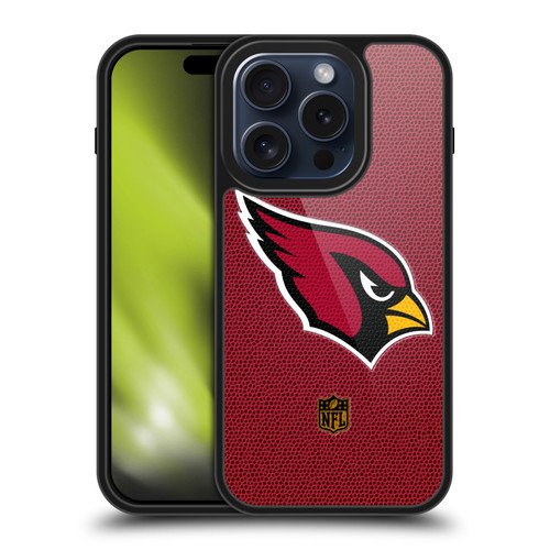 NFL Arizona Cardinals Logo Football Gel Armour Case For Apple iPhone 15 Pro