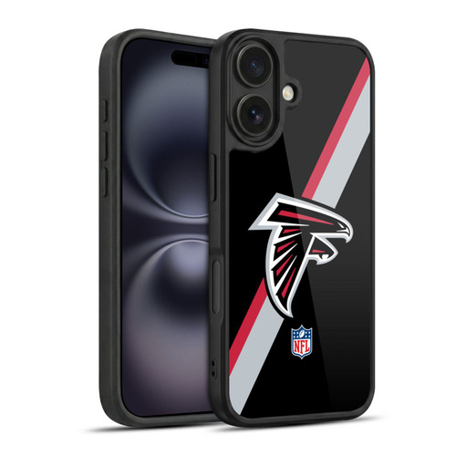 NFL Atlanta Falcons Logo Stripes Gel Armour Case For Apple iPhone 16