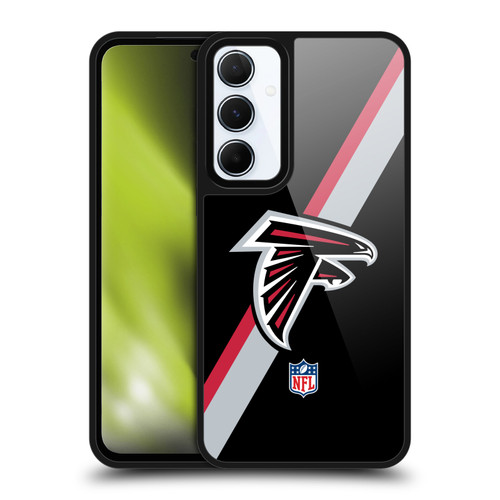 NFL Atlanta Falcons Logo Stripes Gel Armour Case For Samsung Galaxy A55 5G