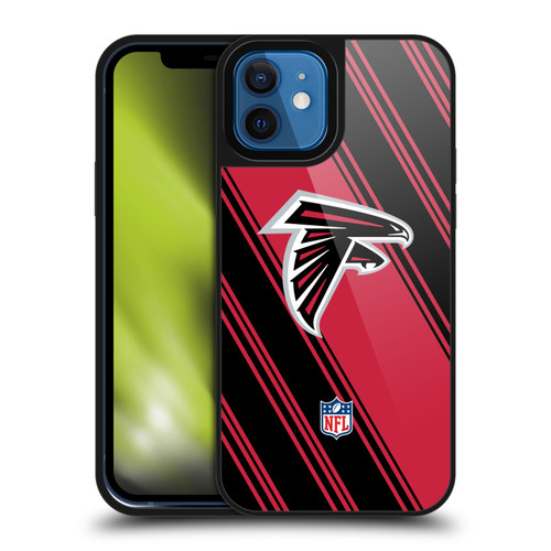 NFL Atlanta Falcons Artwork Stripes Gel Armour Case For Apple iPhone 12 / iPhone 12 Pro