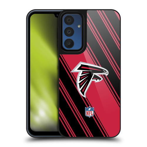 NFL Atlanta Falcons Artwork Stripes Gel Armour Case For Samsung Galaxy A15