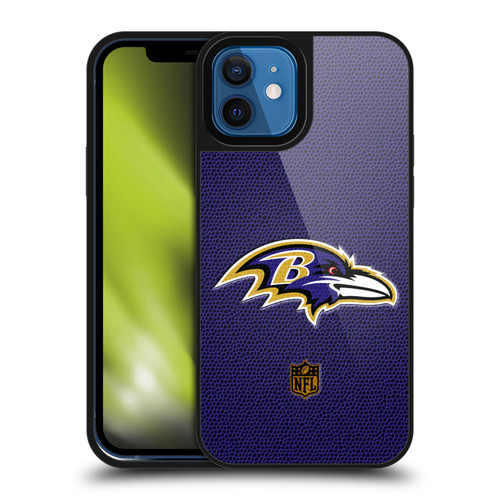 NFL Baltimore Ravens Logo Football Gel Armour Case For Apple iPhone 12 / iPhone 12 Pro