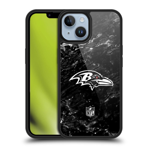 NFL Baltimore Ravens Artwork Marble Gel Armour Case For Apple iPhone 14