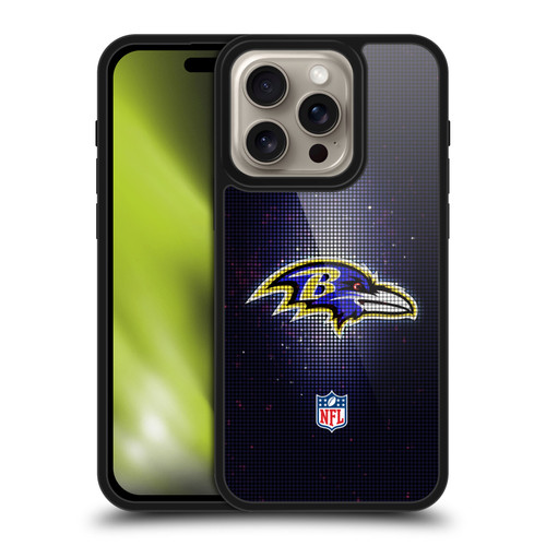 NFL Baltimore Ravens Artwork LED Gel Armour Case For Apple iPhone 16 Pro NFL Baltimore Ravens Artwork LED Gel Armour Case For Apple iPhone 16 Pro
