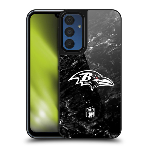 NFL Baltimore Ravens Artwork Marble Gel Armour Case For Samsung Galaxy A15