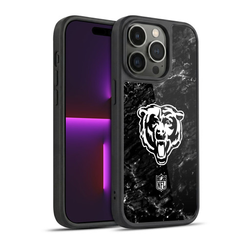 NFL Chicago Bears Artwork Marble Gel Armour Case For Apple iPhone 14 Pro