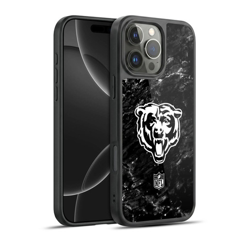 NFL Chicago Bears Artwork Marble Gel Armour Case For Apple iPhone 16 Pro Max