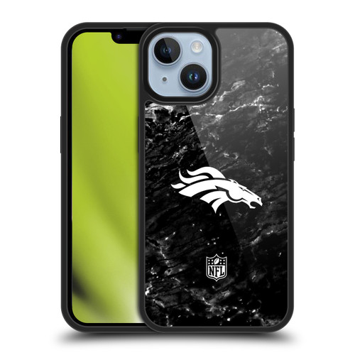 NFL Denver Broncos Artwork Marble Gel Armour Case For Apple iPhone 14
