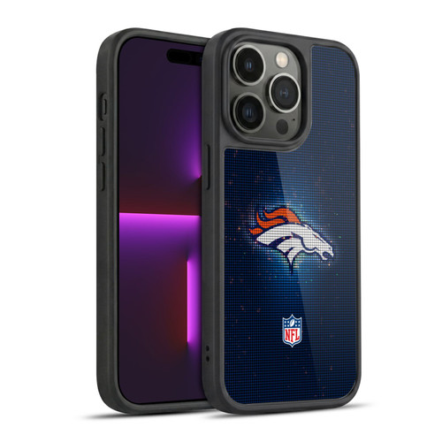 NFL Denver Broncos Artwork LED Gel Armour Case For Apple iPhone 14 Pro