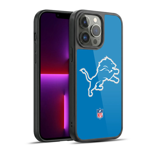 NFL Detroit Lions Logo Plain Gel Armour Case For Apple iPhone 13 Pro Max