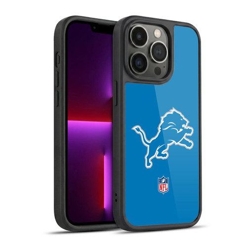 NFL Detroit Lions Logo Plain Gel Armour Case For Apple iPhone 13 Pro