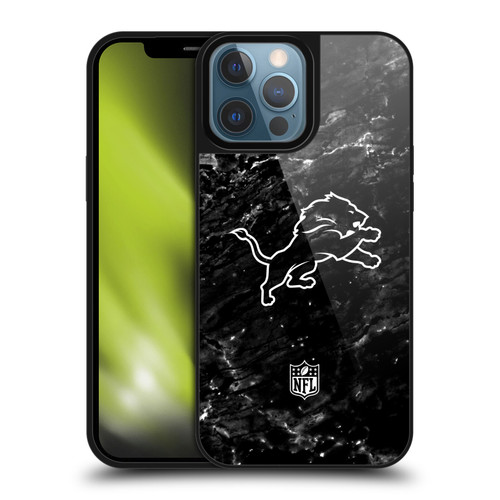 NFL Detroit Lions Artwork Marble Gel Armour Case For Apple iPhone 13 Pro Max
