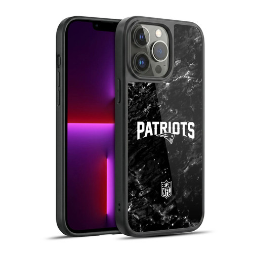 NFL New England Patriots Artwork Marble Gel Armour Case For Apple iPhone 13 Pro Max